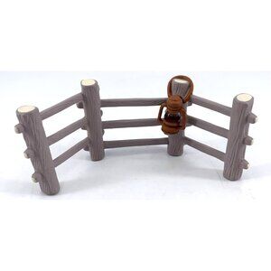 Hallmark Merry Miniatures Halloween Fence with Lantern 4" Vintage 1994